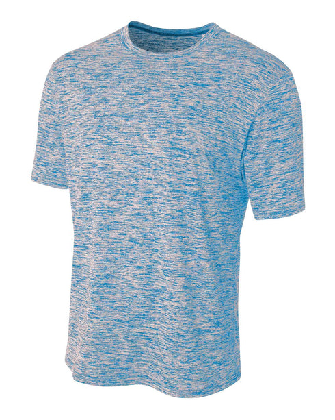 A4 Space Dye Tech Shirt (N3296), Color 'Light Blue'
